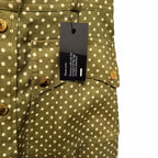 NWT Zimmermann Luna Cargo Midi Skirt Olive Dot Pure Linen Size AU 0 / US 4