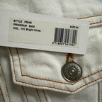 NWT Ganni Bright White Denim Jacket Dress Size 34 / US 2 Casual Western Utility