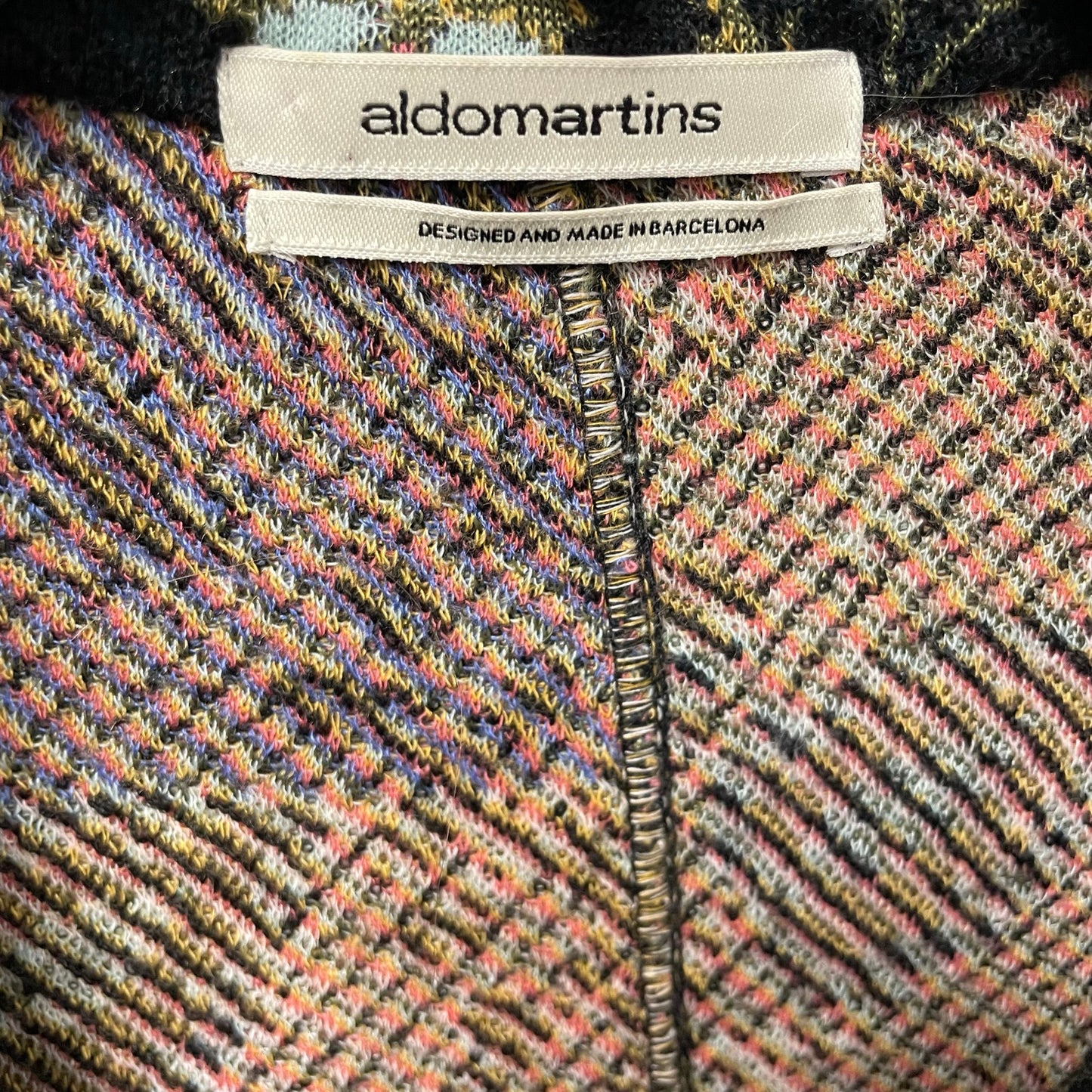 Anthropologie Aldomartins Wool Blend Knit Black Floral Intarsia Blazer Size 4