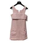 NWT Chanel 2014 Fantasy Tweed Dress Pink White Black Womens Size 34 / US 2