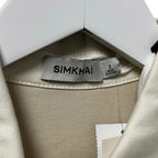 NWT Simkhai Ivory Multi Stretch Denim Esmee Belted Mini Dress Womens 2