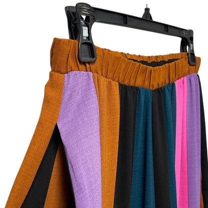 Show Me Your Mumu Multicolor Mezcal Stripe Flare Leg Palazzo Pant Womens Small