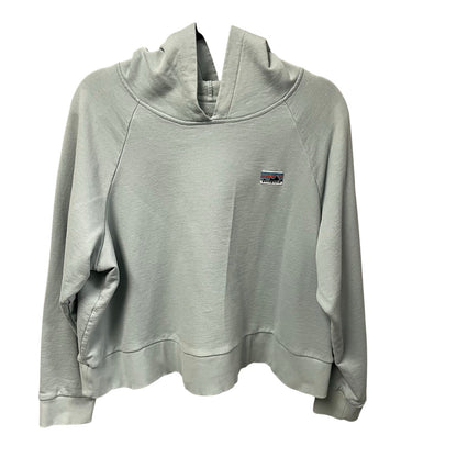 Patagonia Regenerative Organic Cotton Essential Hoodie Thermal Blue Womens Large