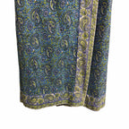 NWT Veronica Beard Amura Wrap Skirt Electric Blue Multi Pailsey Womens XS