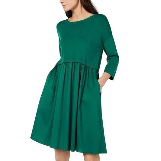 NWT Max Mara Weekend Emerald Green Mincio Sweater Knit Dress Womens US Large