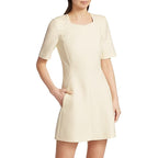 NWT Stella McCartney Cream Wool Blend Mini Alexys Dress Womens 36 / US Small