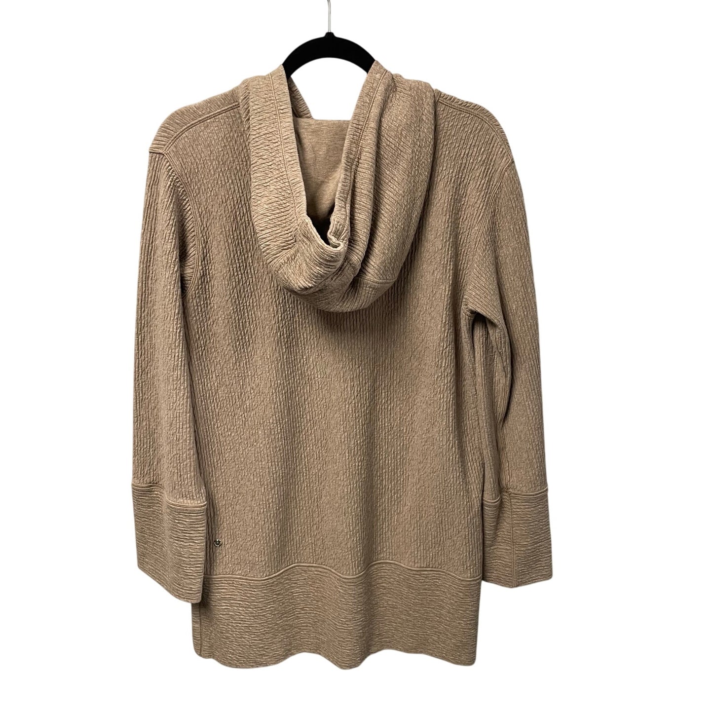 Lululemon Athletica Along the Way Full Zip Hoodie Heathered Soft Sand Womens XS