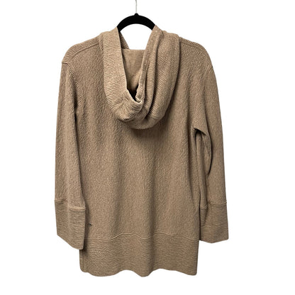 Lululemon Athletica Along the Way Full Zip Hoodie Heathered Soft Sand Womens XS