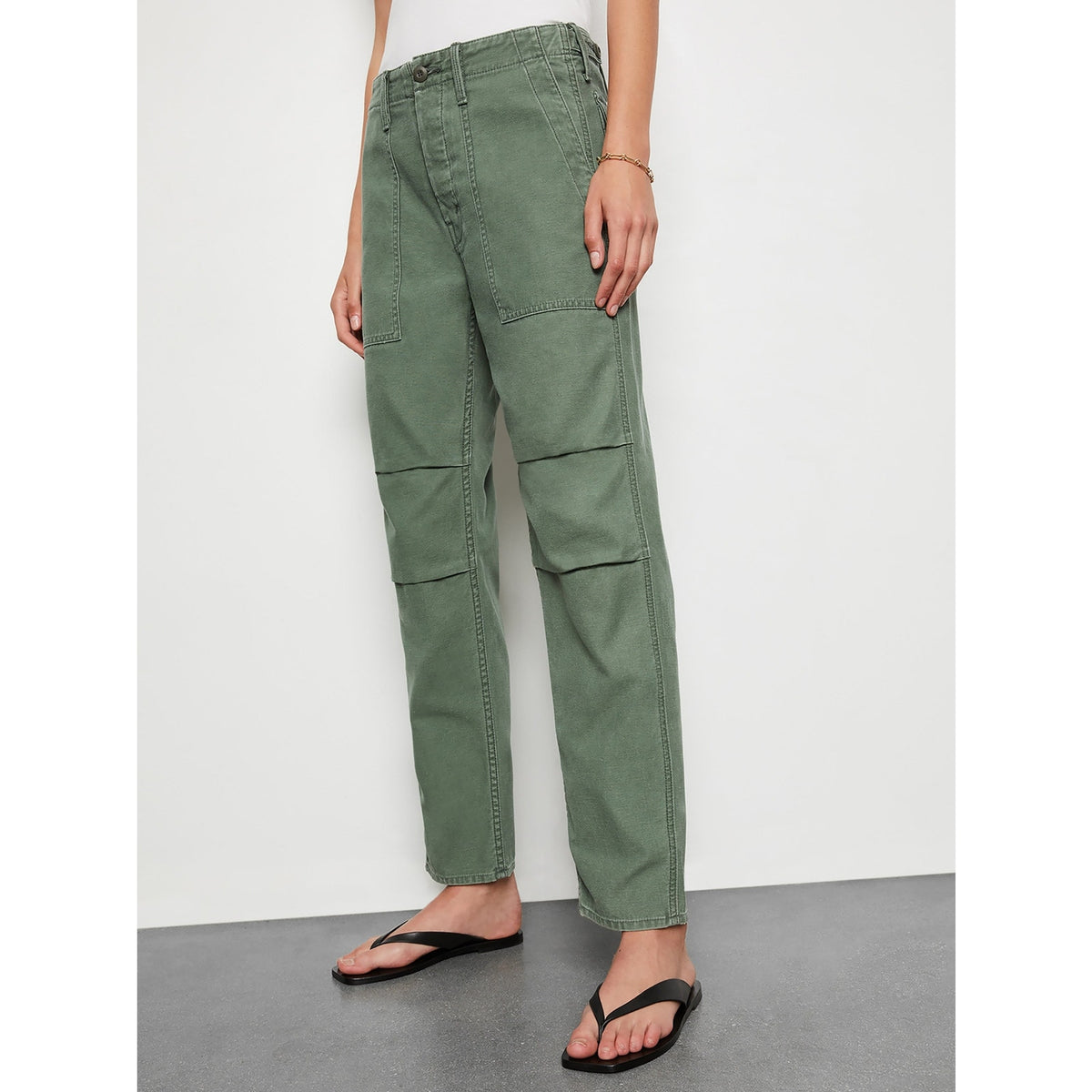 NWT Mother The AWOL Hover Jean 25 US 0 Roger That Military Grunge Streetwear
