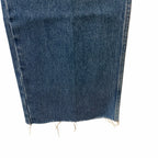 Gucci Horsebit High Rise Wide Leg Frayed Hem Jeans Light Wash Size 27 / US 6