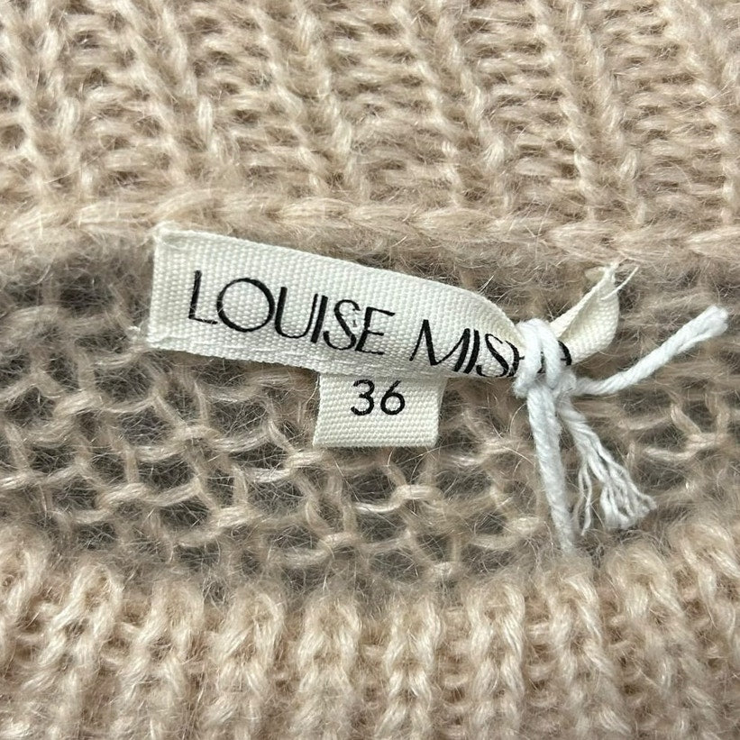 NWT Louise Misha Biscuit Cream Tan Jumper Salma Mohair Sweater Womens 36 / US 4