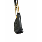 Gucci GG Marmont Black Quilted Leather Handbag Gold Toned Logo Classic Luxury