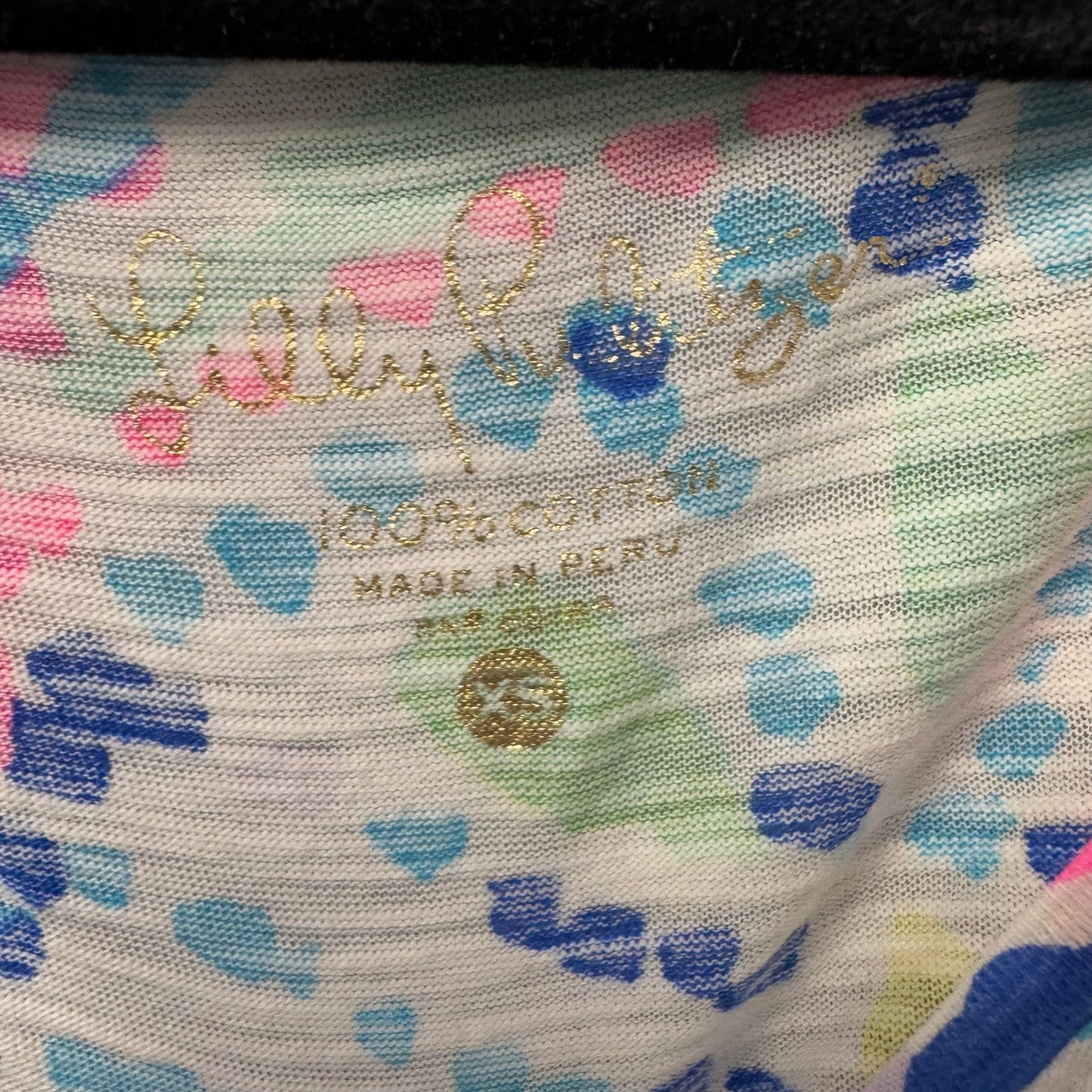 Lilly Pulitzer Short Sleeve V Neck Dive In T-Shirt Dress Womens X-Small