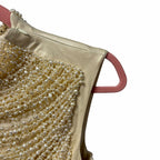 NWT Cult Gaia Taragi Top Hand Beaded Draped Pearl Embellished Womens Small