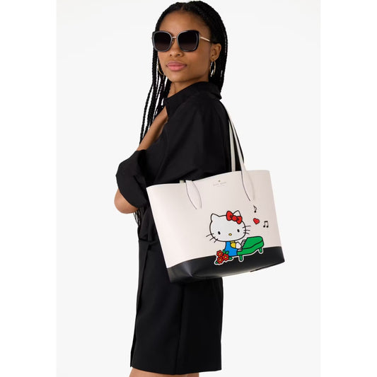 Hello Kitty x Kate Spade Ksny Medium Tote with Detachable Wristlet & Scarf