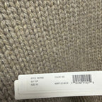 NWT Khaite Sly Top in Sepia Pure Cashmere Knit Stand Collar Cap Sleeves Size XS