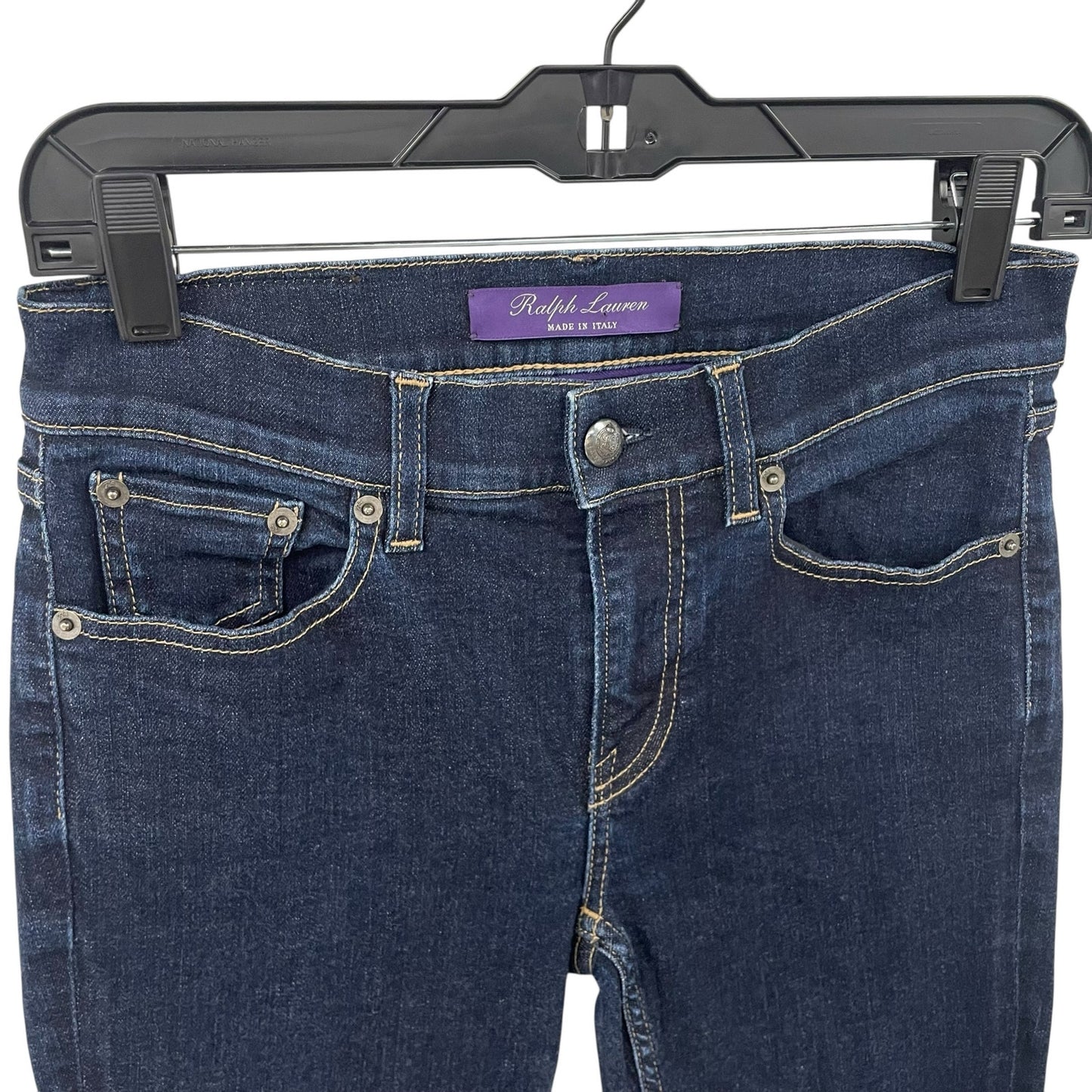 Ralph Lauren Purple Label Made in Italy Dark Wash Denim Skinny Jean Womens 26