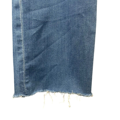 Frank & Eileen Kinsale Light Wash Denim Raw Hem Cropped Jean Womens Size 6