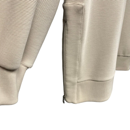 Varley Mae Longline Sweatshirt in Egret Cream Textured Knit Womens Size XS