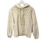 NWT Mother Antique White The Accent Square Drawstrinh Hoodie Womens XS Neutral