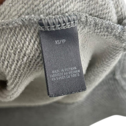 Aerie Gray Navy Maybe Later Cotton Blend Pullover Crewneck Sweatshirt Womens XS