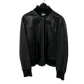 Connolly Black 100% Leather Zip Up Bomber Jacket Mens 48 / US Small