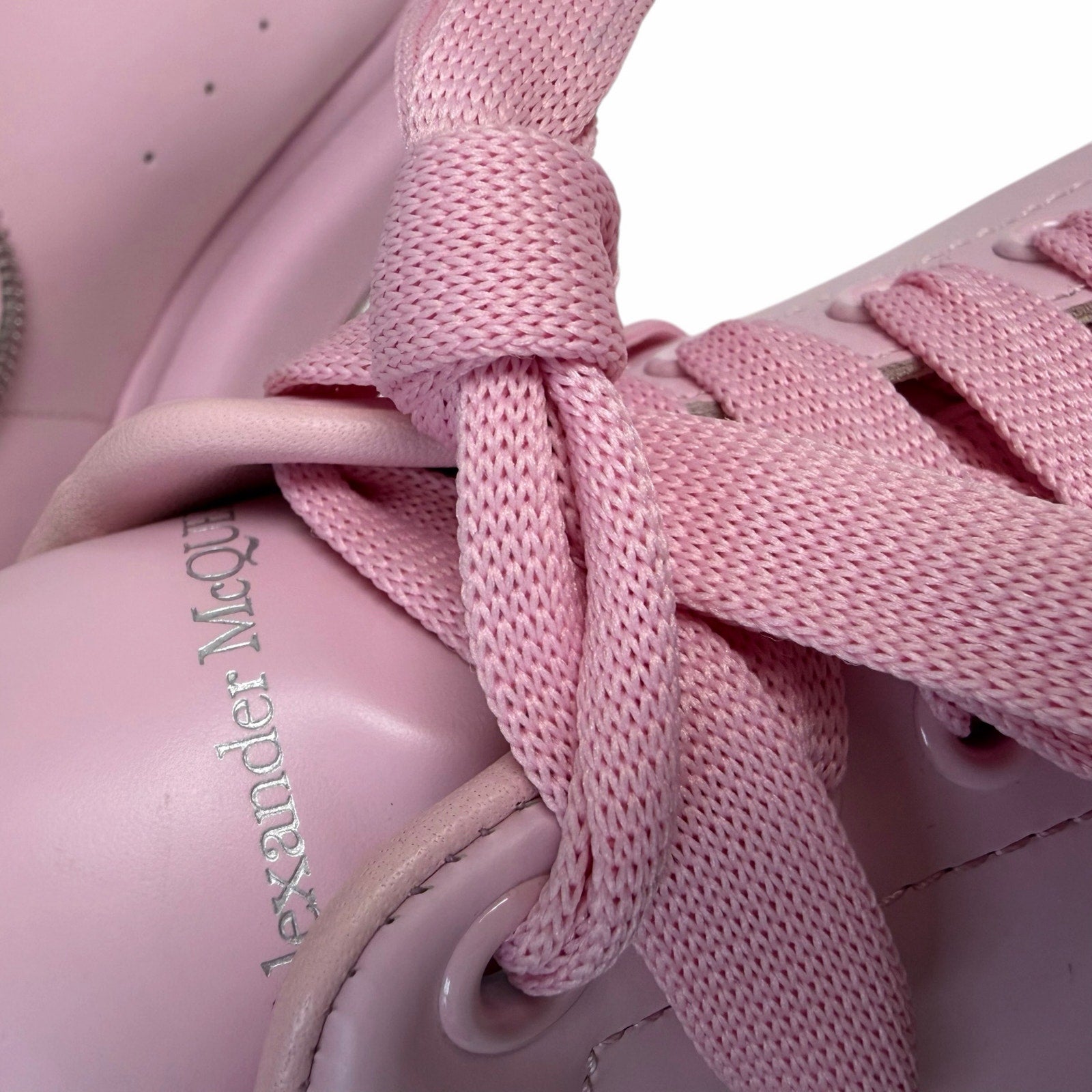 Alexander McQueen Zipper Tooth Oversized Sneaker Ice Pink Mens 45