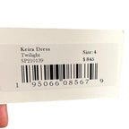 NWT Ulla Johnson Twilight Keira Printed Sleeveless Tie Midi Dress Womens 4