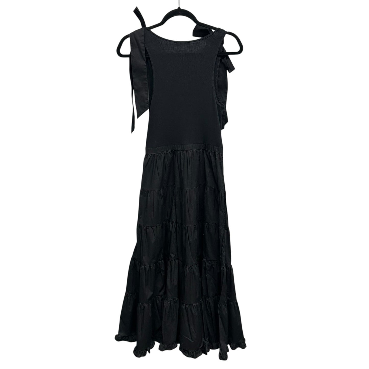 NWT Ulla Johnson Noir Black Hope Sleeveless Tiered Midi Dress Womens Small