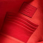 Valentino Garavani Rockstud Envelope Clutch Bag Red Pebbled Leather Edgy Luxury