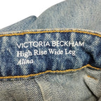 Victoria Beckham Womens High Rise Wide Leg Alina Jeans 25 US 0 Capsule Casual