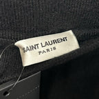 NWT Saint Laurent Paris Black Cashmere High Waist Jogger Pants Womens Small