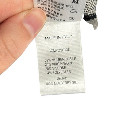 Shanghai Tang Black White Tan Mixed Animal Print Long Sleeve Dress Womens Small