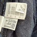 Brunello Cucinelli Denim Metallic Gold Lurex Drawstring Shorts Size 38 / US 6