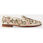 Ralph Lauren Purple Label Alonzo Embellished Denim Slipper Womens 36.5 / US 6.5