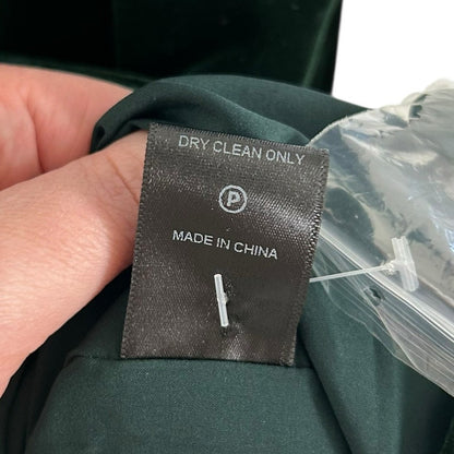 NWT Pomander Place Dark Green Velvet Stacie Mini Dress Womens 6