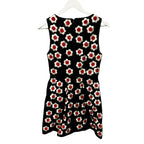 Alice + Olivia Black White Red Floral Embroidered Lindsey Mini Dress Womens 2