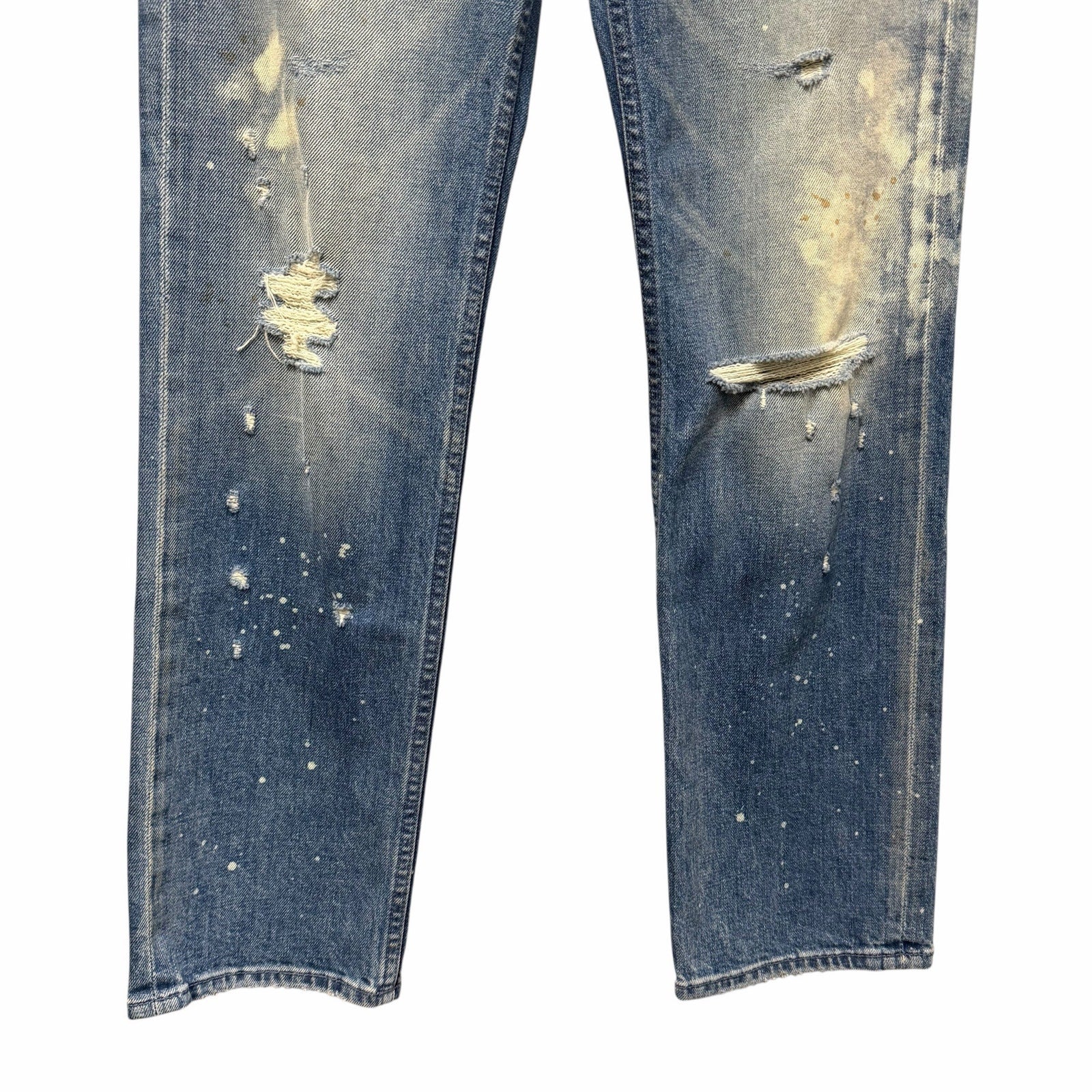 NWT Mother Superior High Waisted Rider Ankle Jean Distressed LOL Wash Size 25