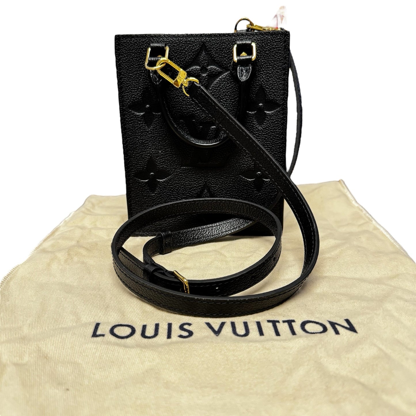 Louis Vuitton Black 2020 Monogram Petit Sac Plat Satchel Purse
