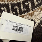 NWT The Great Greek Key Pullover Sweater Driftwood Neutral Intarsia 0 / US XS