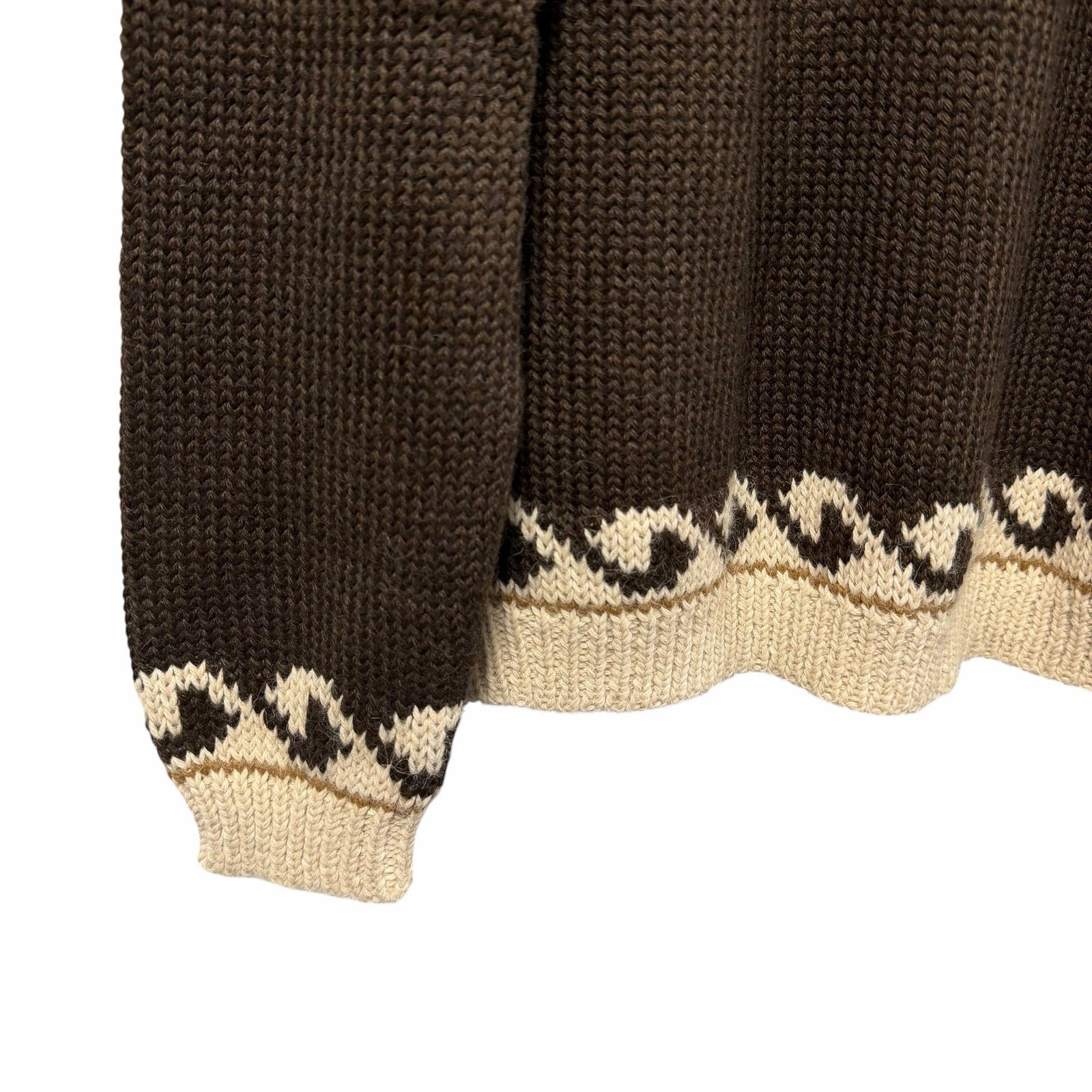 NWT The Great Greek Key Pullover Sweater Driftwood Neutral Intarsia 0 / US XS