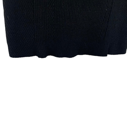 By Anthropologie Black Ribbed Knit Sleeveless Lowcut Top Womens Size Medium