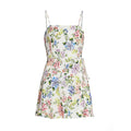 Alice + Olivia Trixie Gardenia Floral Print Lined Sleeveless Mini Dress Womens 2