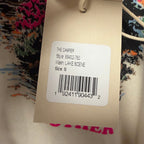 NWT Mother The Camper Sweatshirt Lake Scene Print Small Neon Cabincore Outdoor
