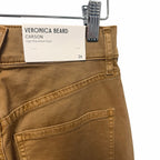 NWT Veronica Beard Jeans Carson High Rise Ankle Flare Pant Acorn Tan Womens 26