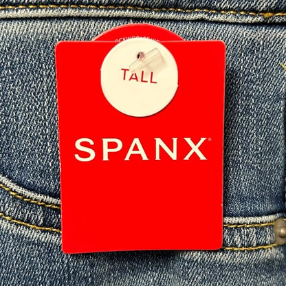 NWT Spanx Vintage Indigo Blue Seamed Front Wide Leg Jeans Womens 1X Tall