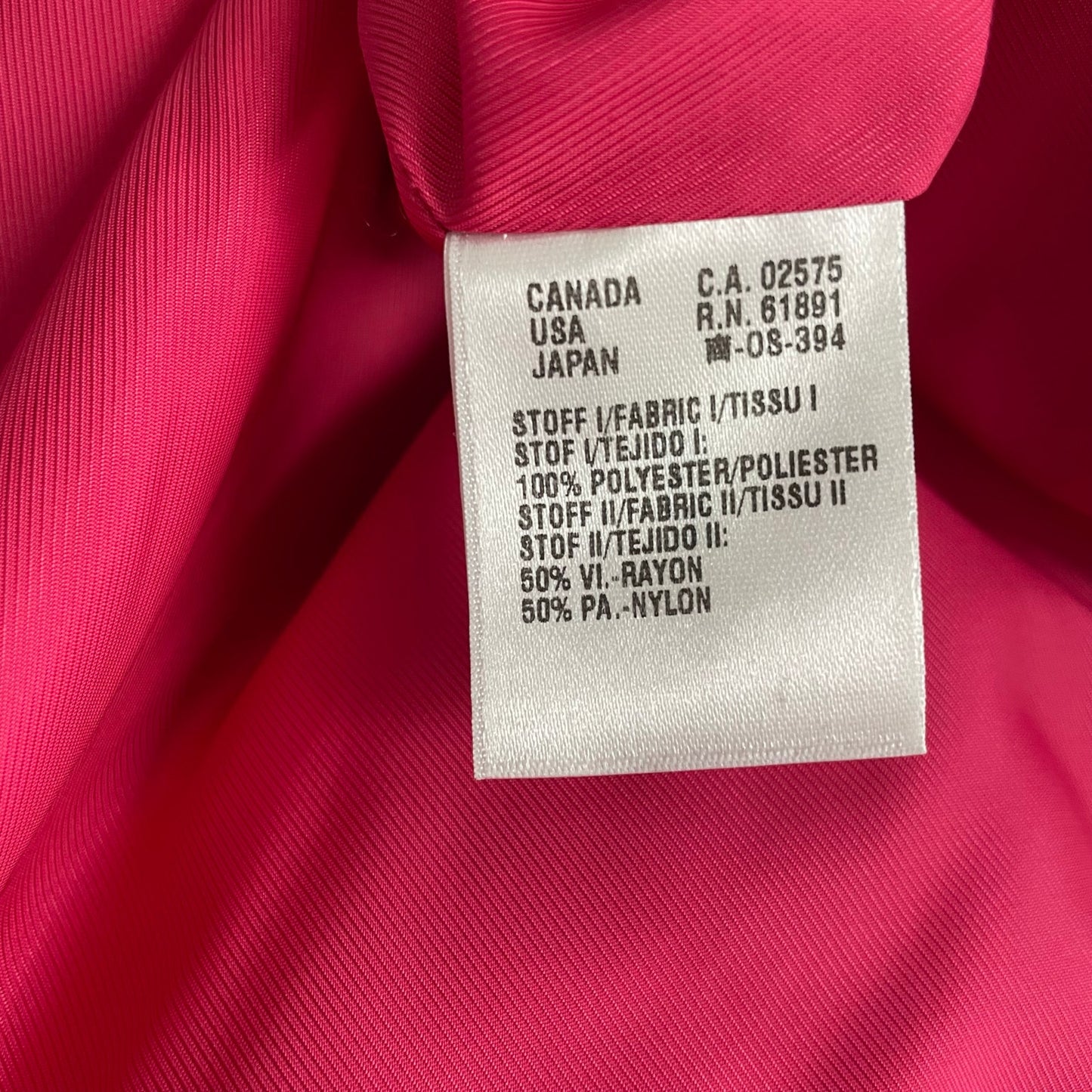 Escada Black Pink Butterfly Print Button Up Quilted Jacket Womens Size 38 / US 8