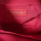 Chanel Gabrielle Bucket Bag Beige Black Quilted Leather CC Logo Chain Link Strap