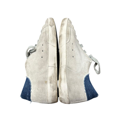 Golden Goose Super Star Denim Trimmed Snake Lace Up Sneakers Womens 39 / 9