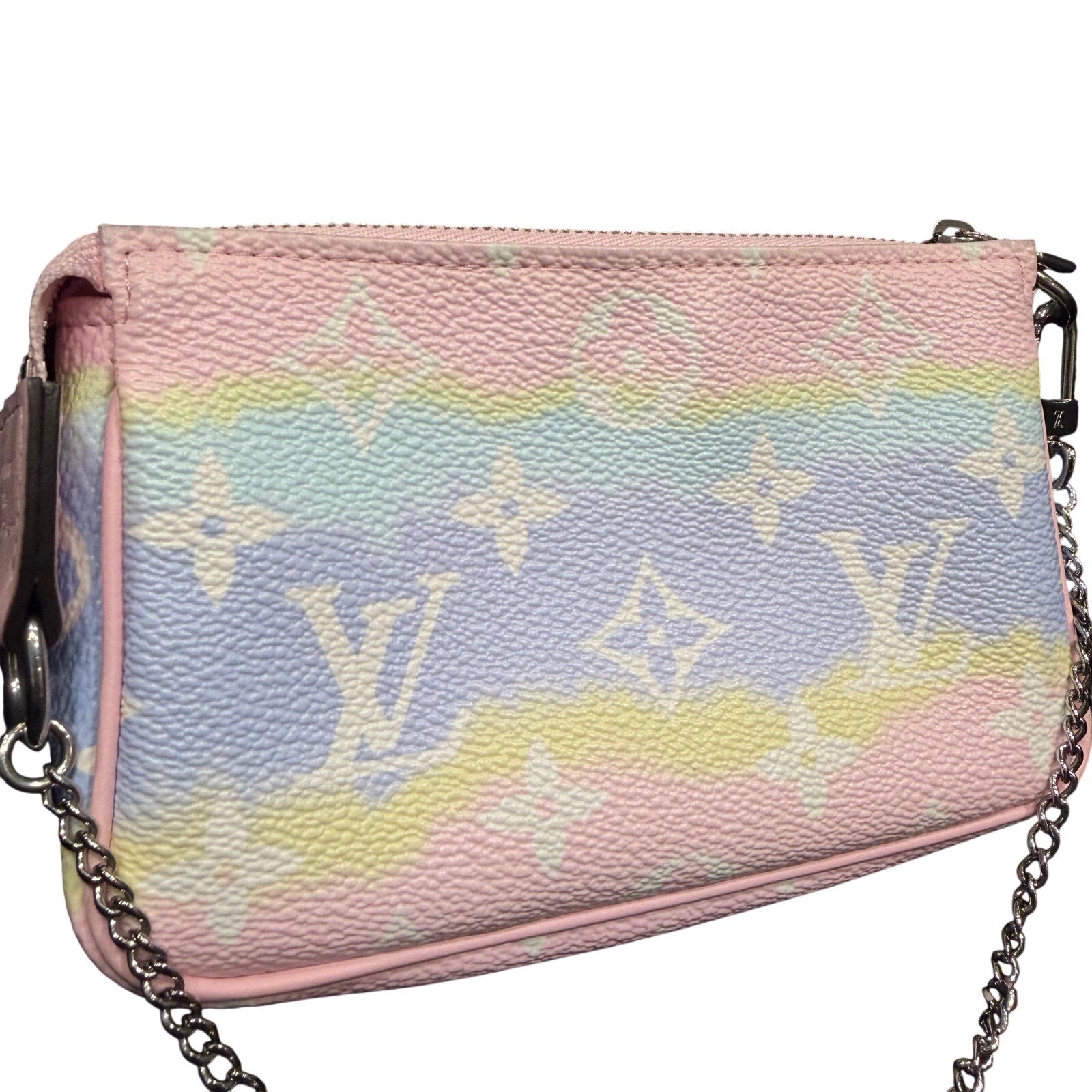 Louis Vuitton Monogram Escale Mini Pochette Monogram Pastel Multicolor Wristlet